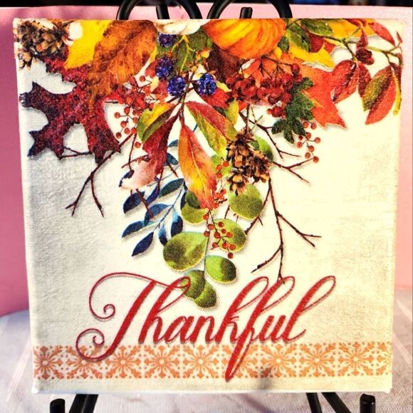 Other - DECOUPAGE CANVAS PRINTS THANKFUL 